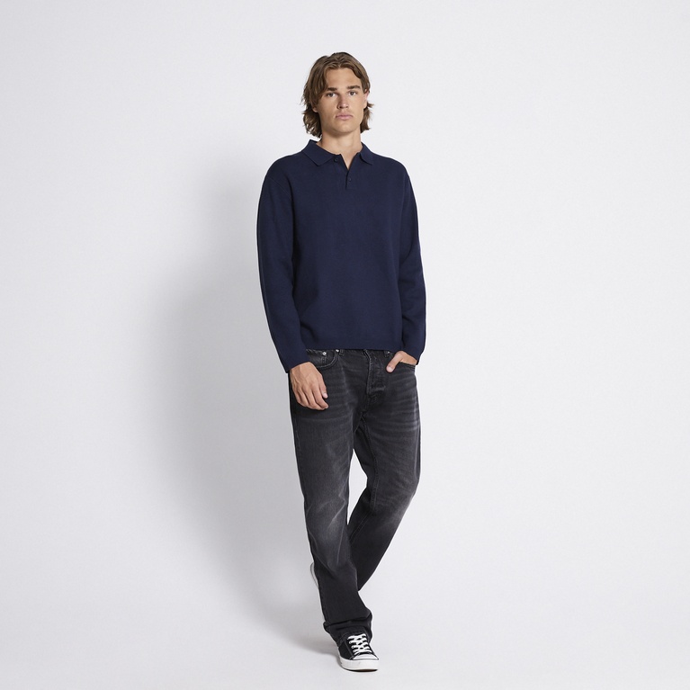 Knitted polo shirt "Ross" Navy